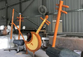 戶外二胡雕塑廠家 噴漆小品 現(xiàn)代二胡雕塑廠