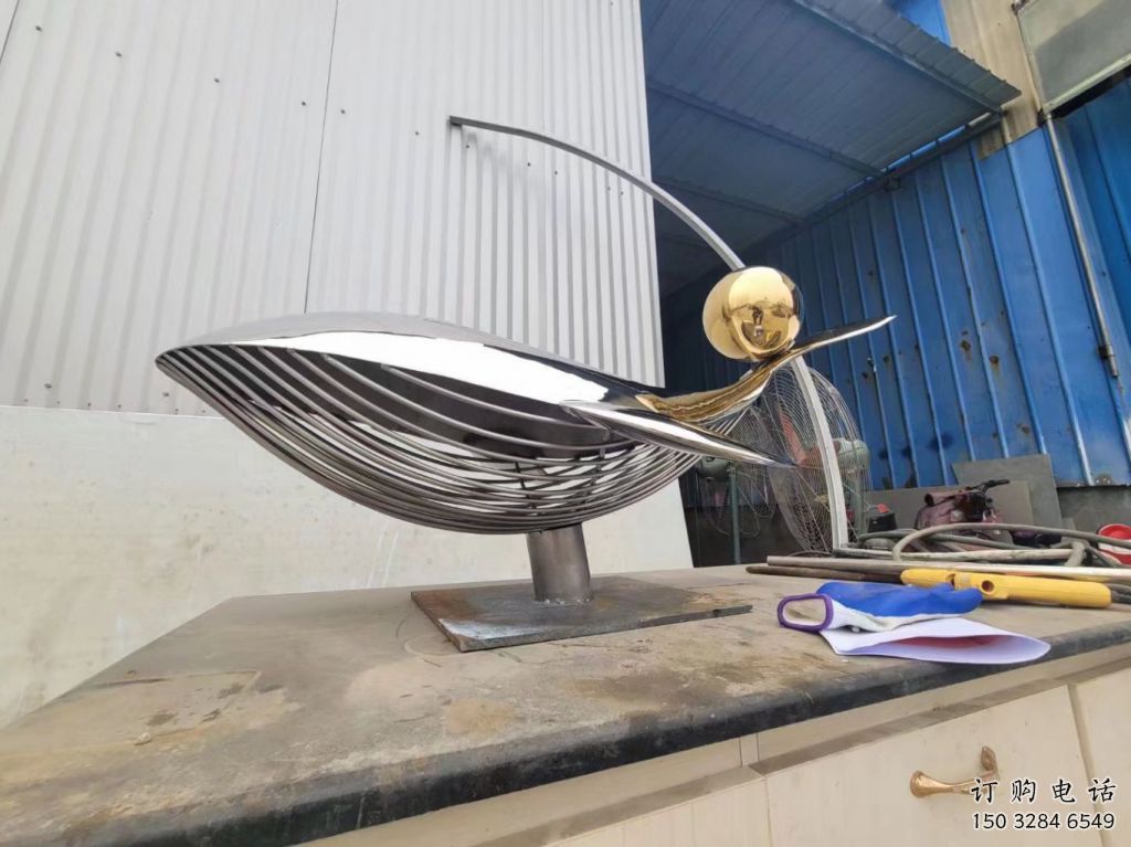 中式頂球雕塑廠家 現代創意小品 游樂場不銹鋼頂球雕塑廠