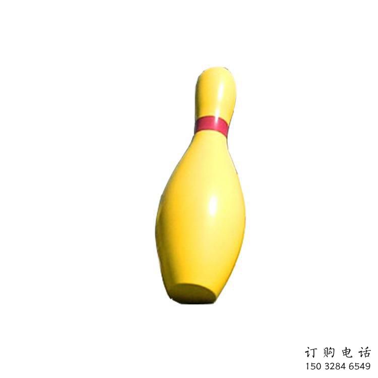 中式保齡球雕塑廠家 烤漆小品 游樂場保齡球雕塑廠