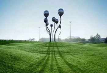 幾何氣球雕塑廠家 鏡面小品 創意氣球雕塑廠