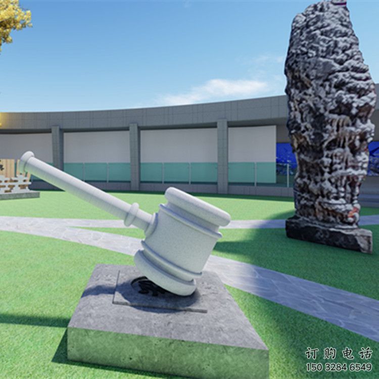 黨建錘子雕塑廠家 異形小品 大型不銹鋼錘子雕塑廠