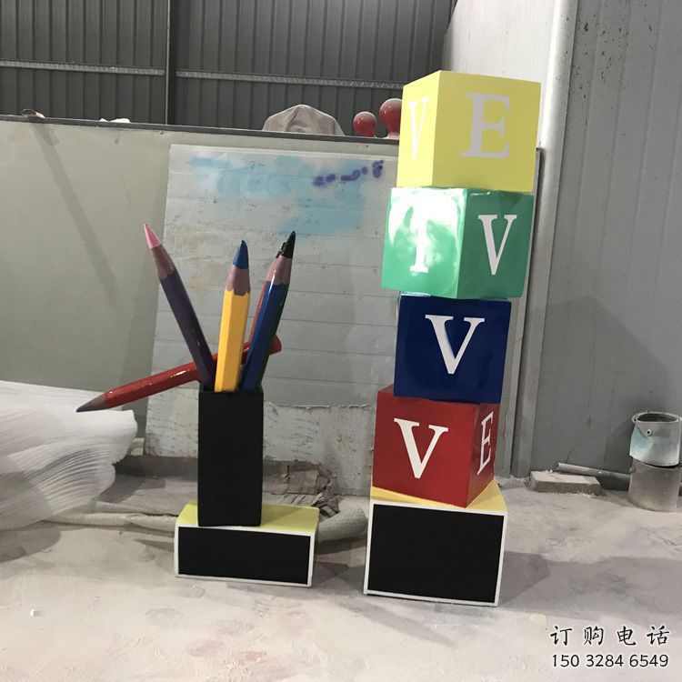 戶(hù)外鉛筆雕塑廠(chǎng)家 噴漆小品 校園不銹鋼鉛筆雕塑廠(chǎng)