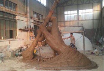 烤漆毛筆雕塑廠家 街頭小品 戶外不銹鋼毛筆雕塑生產(chǎn)