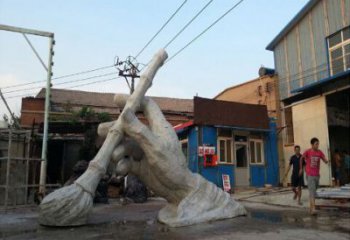 彩繪毛筆雕塑廠家 公園廣場擺件 街頭不銹鋼毛筆雕塑廠加工