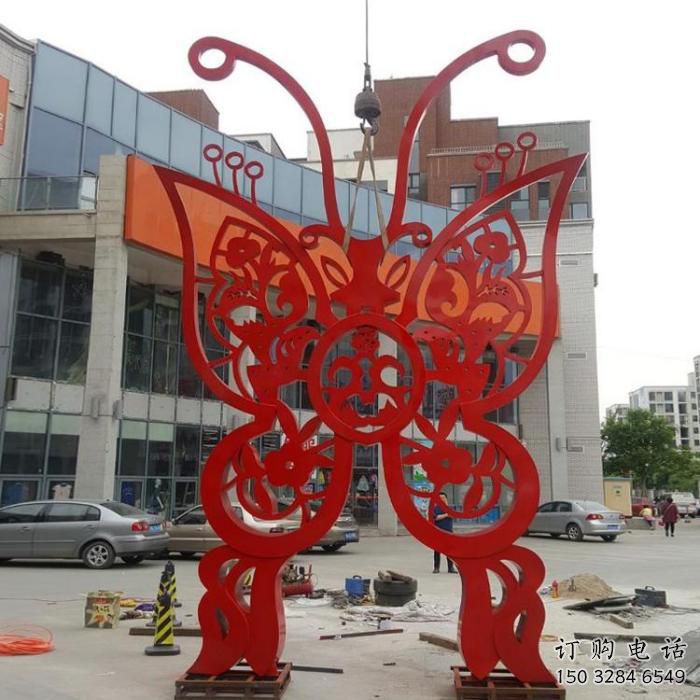 鏤空風(fēng)箏雕塑廠家 園林剪紙小品 住宅小區(qū)不銹鋼風(fēng)箏雕塑廠