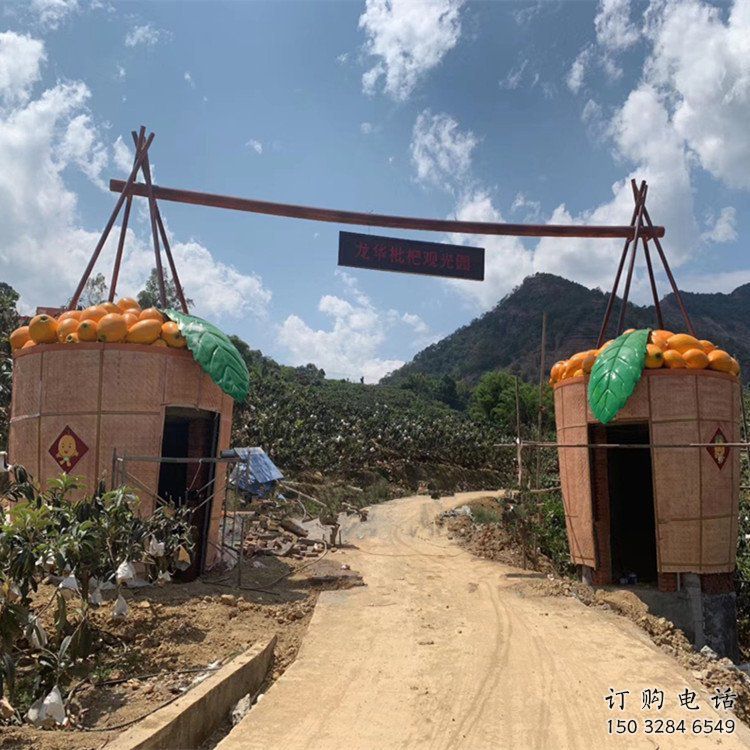 歐式枇杷雕塑廠家 抽象擺件 戶外不銹鋼枇杷雕塑加工廠