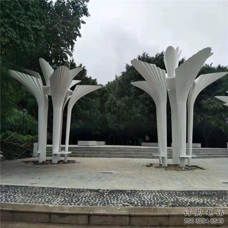 園林雨傘雕塑廠家 公園小品 中式不銹鋼雨傘雕塑廠