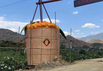 戶外枇杷雕塑廠家 噴漆小品 仿真不銹鋼枇杷雕塑廠