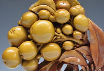 中式枇杷雕塑廠家 公園小品 廣場不銹鋼枇杷雕塑廠