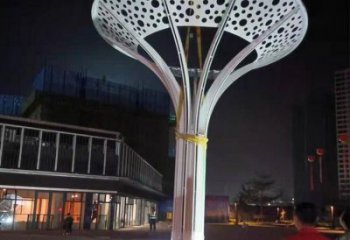 公園雨傘雕塑廠家 鏤空戶外擺件 抽象不銹鋼雨傘雕塑廠