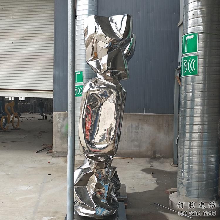 廣場(chǎng)糖果雕塑廠家 抽象戶外小品 大型不銹鋼糖果雕塑廠