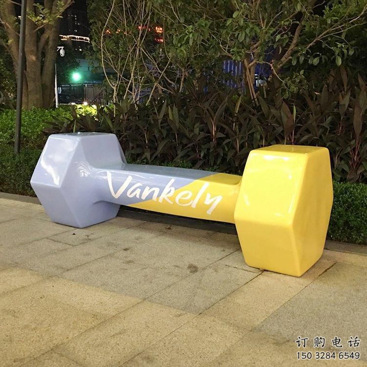 抽象啞鈴雕塑廠家 歐式公園小品 戶外不銹鋼啞鈴雕塑廠