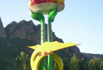 大型果樹雕塑廠家 鍛造小品 戶外不銹鋼果樹雕塑廠