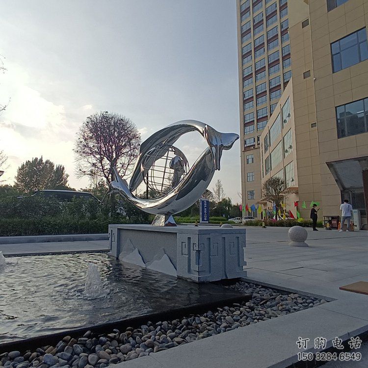 鏤空眼球雕塑廠家 大型園林小品 住宅小區不銹鋼眼球雕塑廠