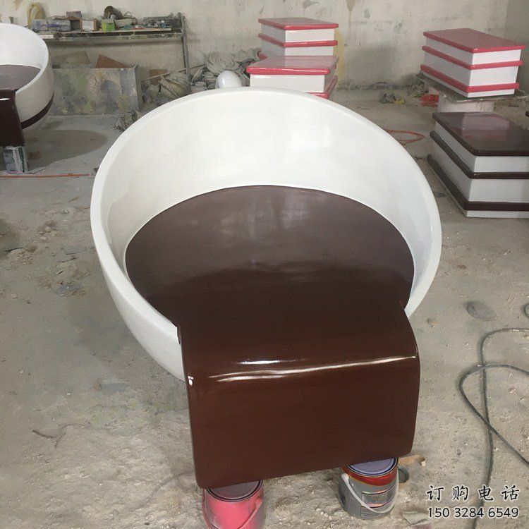 酒店咖啡杯雕塑廠家 創(chuàng)意公園小品 現(xiàn)代咖啡杯雕塑廠