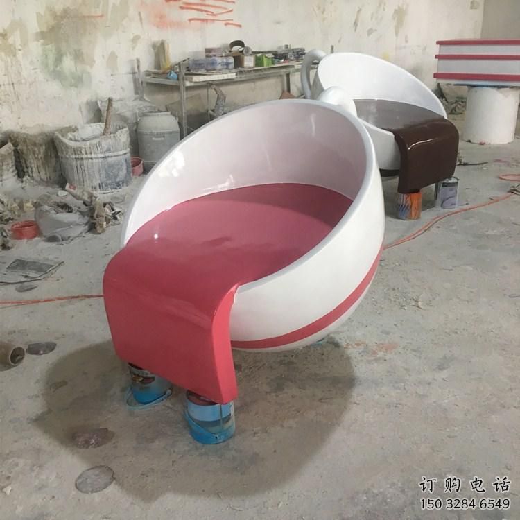 歐式咖啡杯雕塑廠家 抽象擺件 仿真咖啡杯雕塑廠