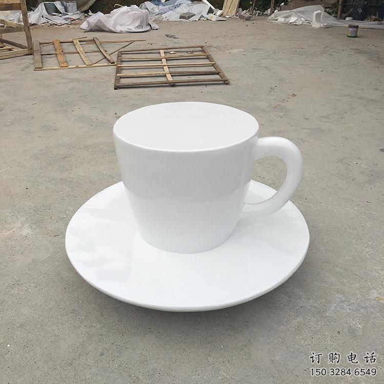 抽象咖啡杯雕塑廠家 現代廣場小品 戶外咖啡杯雕塑定做