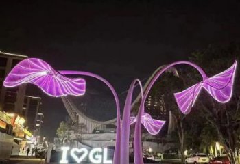 創(chuàng)意花傘雕塑廠家 現(xiàn)代小品 公園不銹鋼花傘雕塑廠