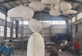 異形景觀石雕塑廠家 現(xiàn)代小品 幾何不銹鋼景觀石雕塑廠