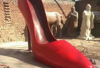 廣場高跟鞋雕塑廠家 公園小品 創(chuàng)意高跟鞋雕塑廠