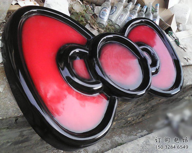 大型蝴蝶結(jié)雕塑廠家 彩繪工藝小品 廣場蝴蝶結(jié)雕塑價(jià)格