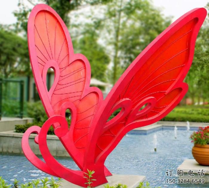 廣場蝴蝶結雕塑廠家 公園現代小品擺件