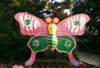 仿真蝴蝶結(jié)雕塑廠家 現(xiàn)代彩繪烤漆擺件