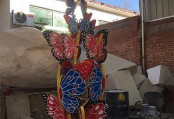 創(chuàng)意蝴蝶樹(shù)雕塑廠(chǎng)家 烤漆小品 公園不銹鋼蝴蝶樹(shù)雕塑廠(chǎng)