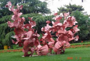 烤漆蝴蝶樹(shù)雕塑廠(chǎng)家 廣場(chǎng)現(xiàn)代小品 戶(hù)外不銹鋼蝴蝶樹(shù)雕塑廠(chǎng)