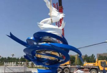 烤漆龍卷風(fēng)雕塑廠家 公園小品 戶外不銹鋼龍卷風(fēng)雕塑廠