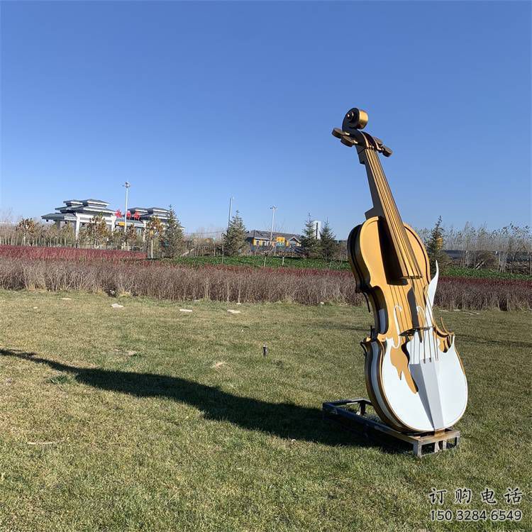 抽象琵琶雕塑廠家 歐式公園小品 戶外不銹鋼琵琶雕塑廠