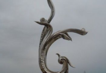 廣場(chǎng)馬蘭花雕塑廠家 戶外創(chuàng)意小品 現(xiàn)代不銹鋼馬蘭花雕塑廠