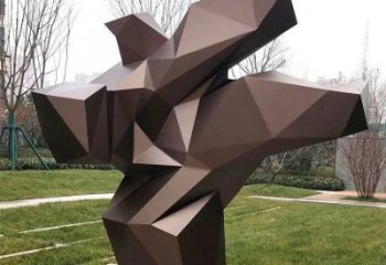 幾何太極雕塑廠家 公園廣場(chǎng)小品 現(xiàn)代太極雕塑廠