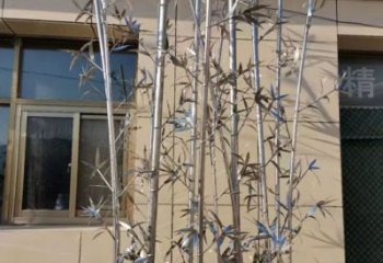 創意竹子雕塑廠家 鏡面小品 公園不銹鋼竹子雕塑廠