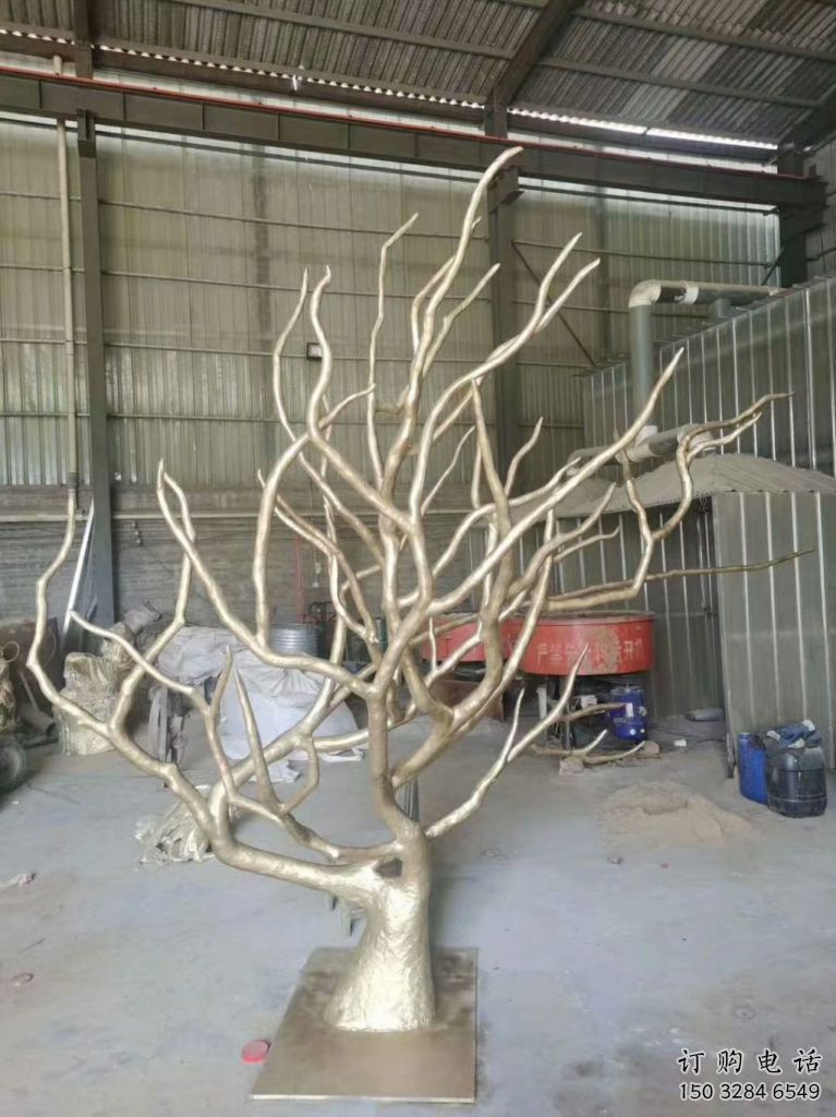 創意枯樹雕塑廠家 抽象小品 公園不銹鋼枯樹雕塑廠