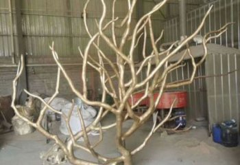 現代枯樹雕塑廠家 大型別墅區擺件 戶外不銹鋼枯樹雕塑廠