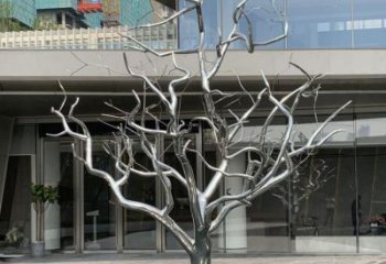 創(chuàng)意樹(shù)干雕塑廠家 現(xiàn)代酒店小品  戶外不銹鋼樹(shù)干雕塑廠