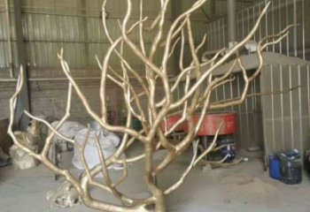 現(xiàn)代枯樹枝雕塑廠家 大型別墅區(qū)擺件 定制不銹鋼枯樹枝雕塑