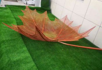 鏤空楓葉雕塑廠家 園林小品 住宅小區(qū)不銹鋼楓葉雕塑廠