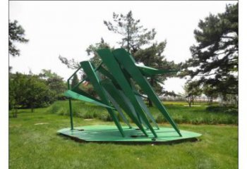 廣場竹葉雕塑廠家 公園烤漆小品 現代不銹鋼竹葉雕塑廠