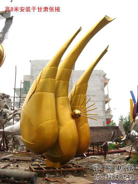 酒店竹筍雕塑廠家 創意小品 戶外不銹鋼竹筍雕塑定做