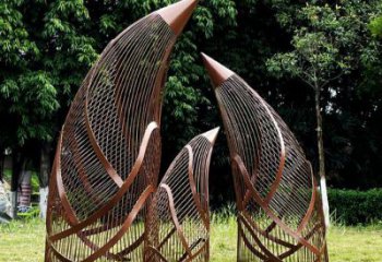 鏤空竹筍雕塑廠家 園林草地小品 住宅小區不銹鋼竹筍雕塑廠