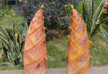 彩繪竹筍雕塑廠家 創意擺件 街頭不銹鋼竹筍雕塑廠