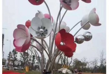 大型玫瑰花雕塑廠家 鍛造小品 創(chuàng)意不銹鋼玫瑰花雕塑廠