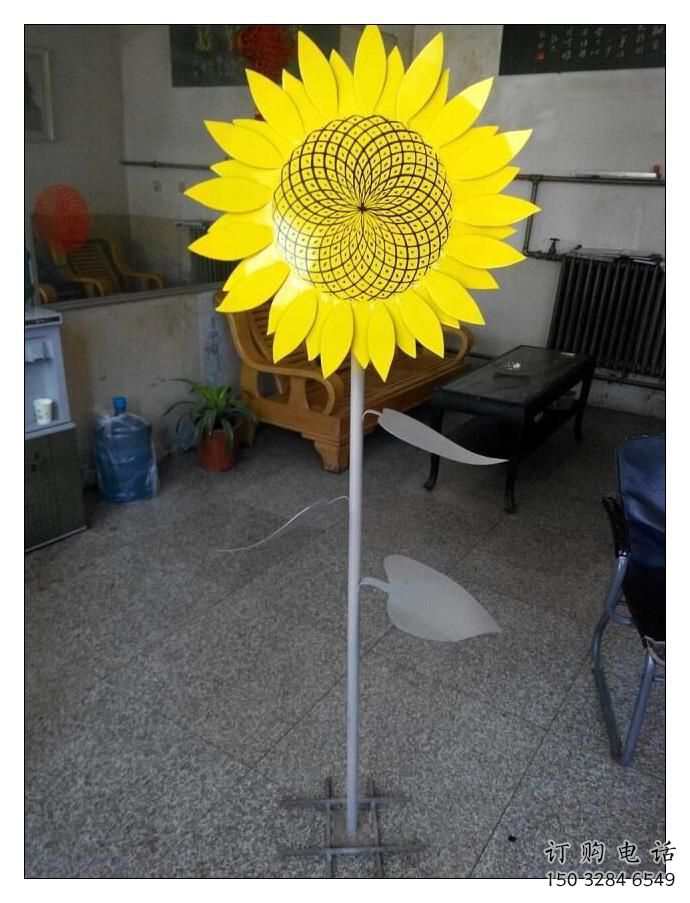 大型向日葵雕塑廠家 鍛造小品 庭院不銹鋼向日葵雕塑廠