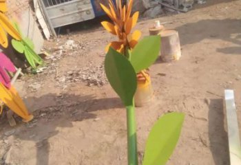 烤漆向日葵雕塑廠家 公園小品 戶外不銹鋼向日葵雕塑廠