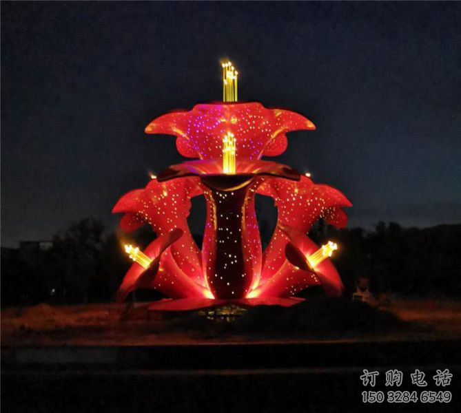 大型花苞雕塑廠家 鍛造小品 戶外不銹鋼花苞雕塑廠