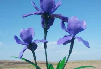 抽象百合花雕塑廠家 創(chuàng)意小品 戶外不銹鋼百合花雕塑廠