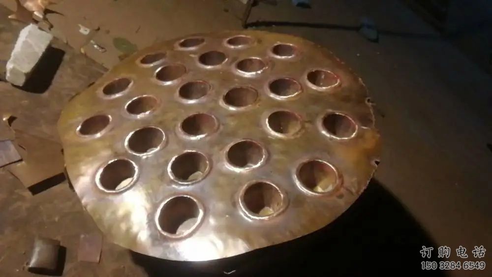 別墅區蓮蓬雕塑廠家 大型別墅區擺件 戶外不銹鋼蓮蓬雕塑生產