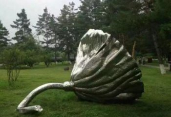 烤漆蓮蓬雕塑廠家 公園小品  戶外不銹鋼蓮蓬雕塑廠